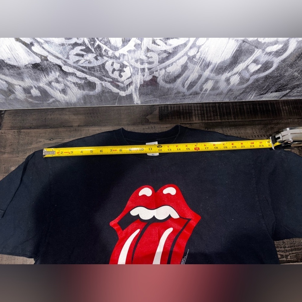 VINTAGE Rolling Stones Classic Tongue black concert band t-shirt SZ XL - Picture 6 of 8